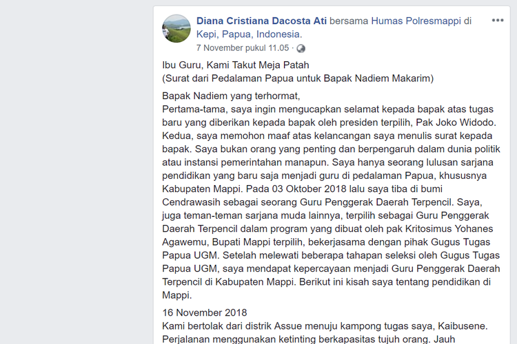 Surat Untuk Menteri Pendidikan - KibrisPDR