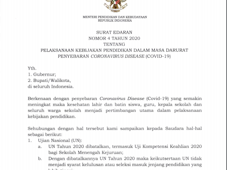 Detail Surat Untuk Menteri Pendidikan Nomer 5