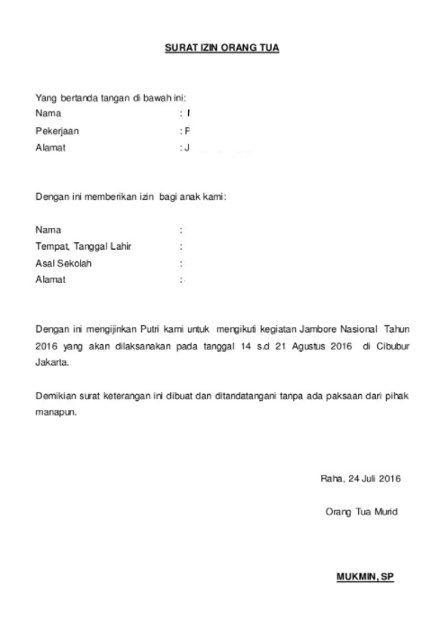 Detail Surat Untuk Orang Tua Singkat Nomer 47