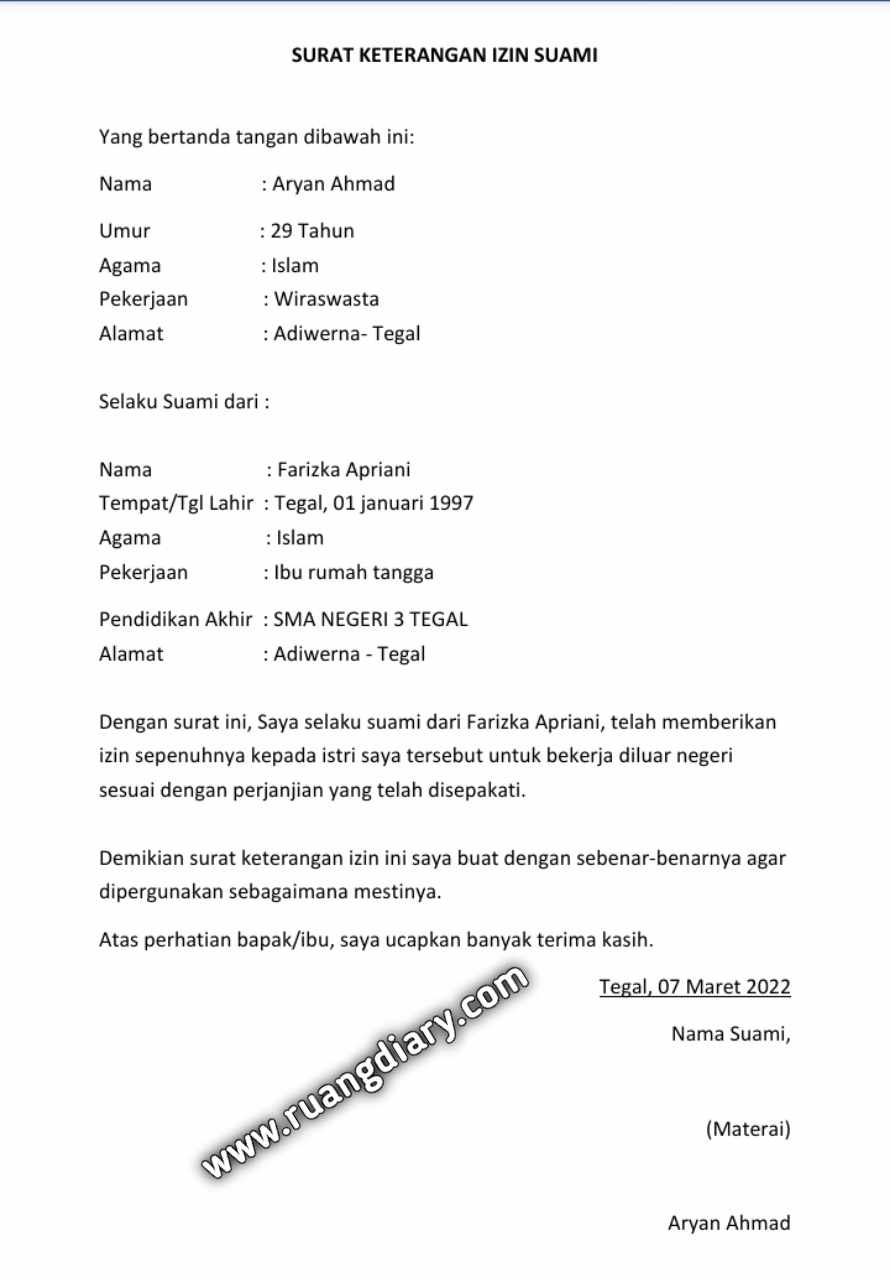 Detail Surat Untuk Suami Nomer 42