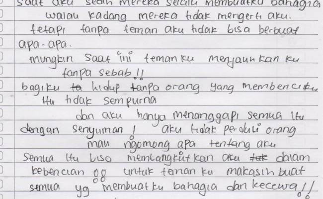 Detail Surat Untuk Teman Sebangku Nomer 11