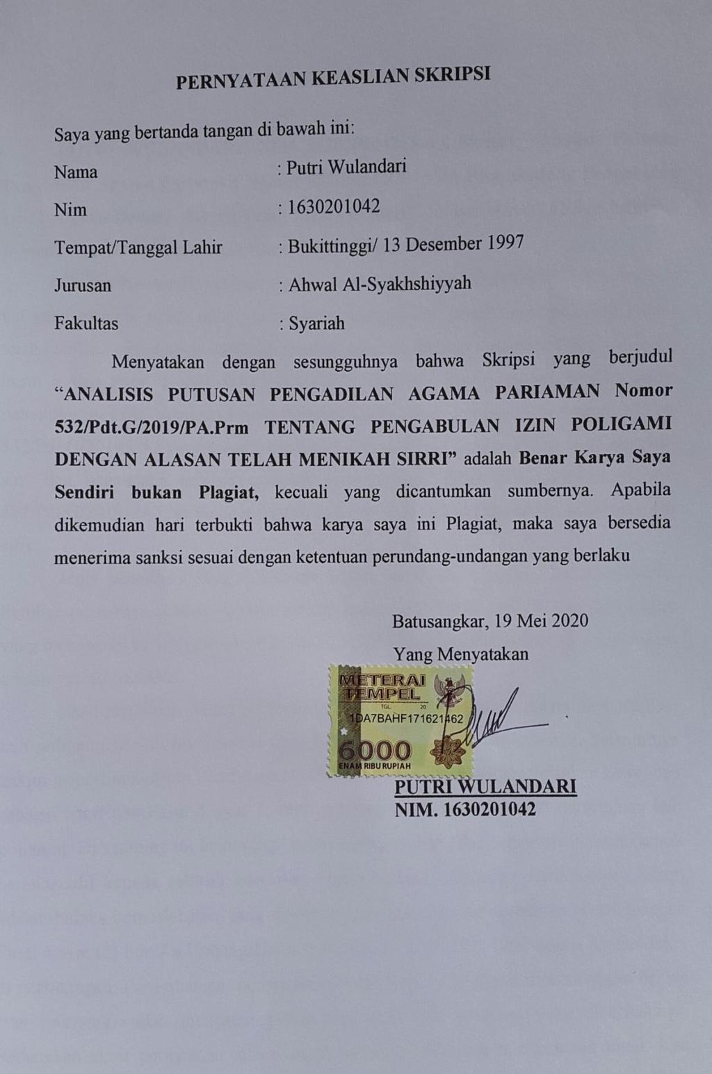 Detail Surat Yang Menjelaskan Tentang Poligami Nomer 19