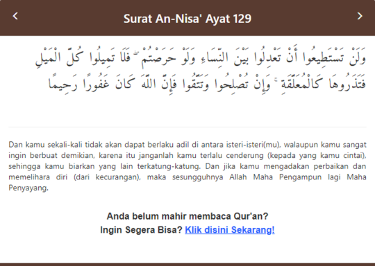 Detail Surat Yang Menjelaskan Tentang Poligami Nomer 23