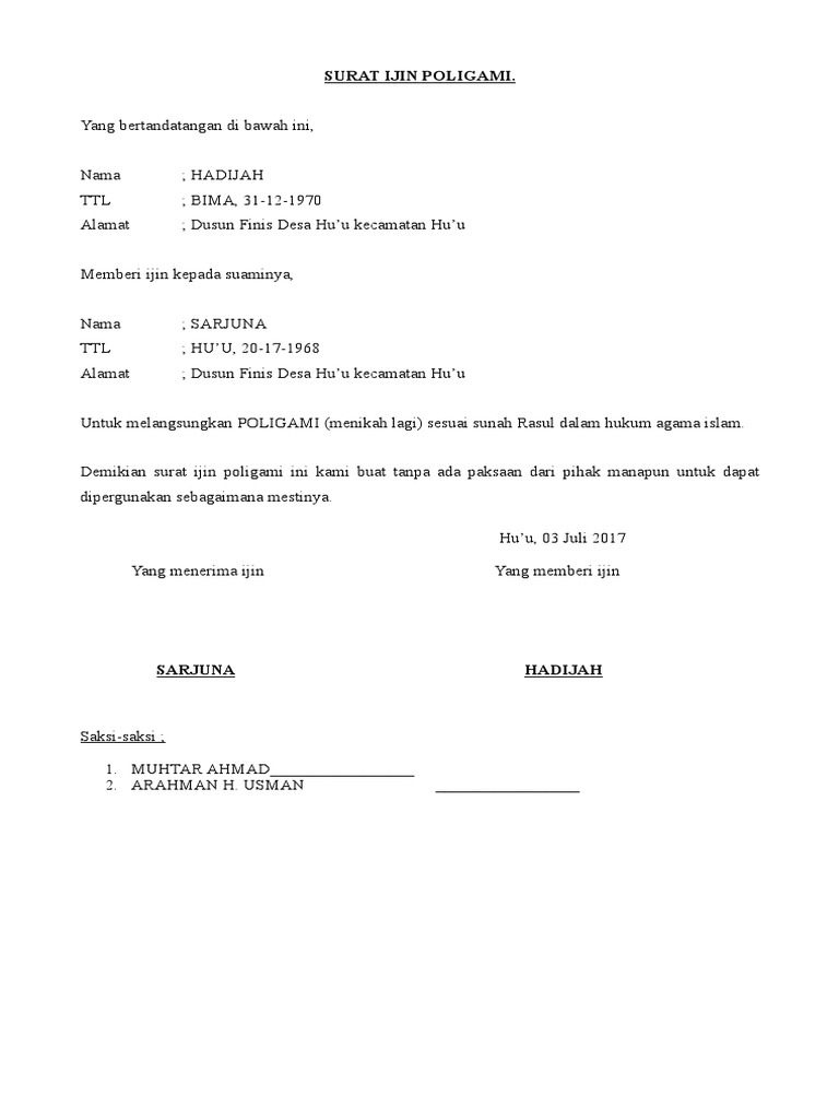 Detail Surat Yang Menjelaskan Tentang Poligami Nomer 43