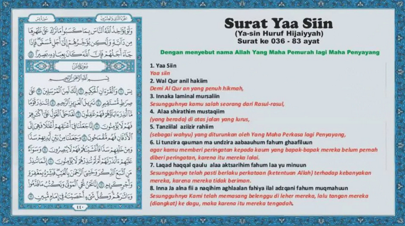 Detail Surat Yasin Dalam Al Quran Halaman Berapa Nomer 23