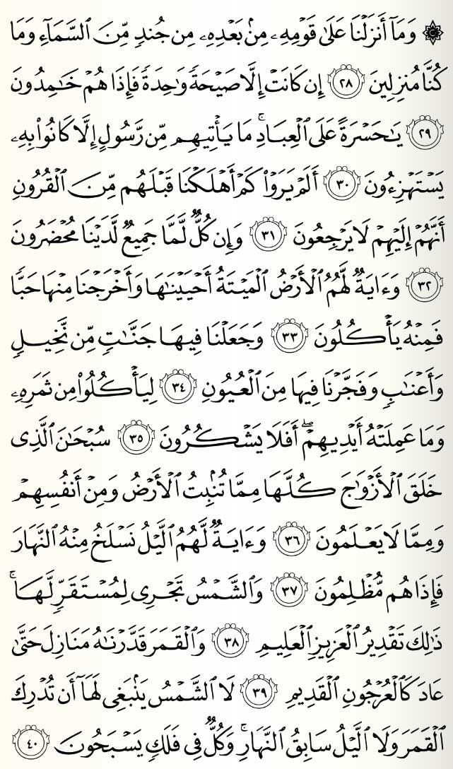 Detail Surat Yasin Dalam Al Quran Juz Berapa Nomer 48