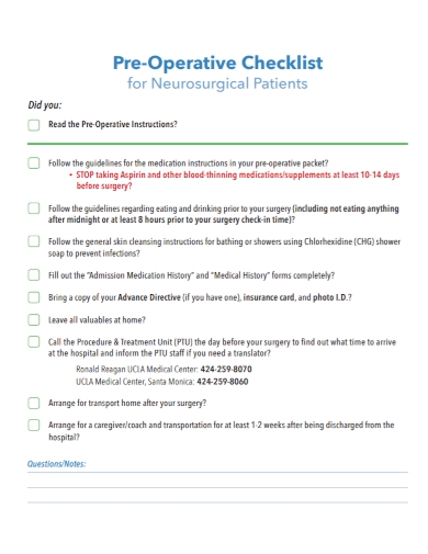 Detail Surgical Checklist Template Nomer 24