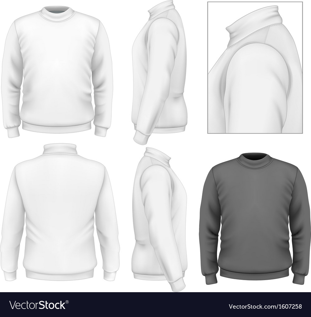 Detail Sweater Template Vector Nomer 24
