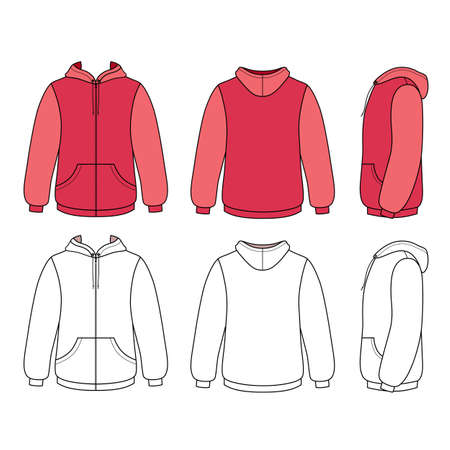 Detail Sweater Template Vector Nomer 28