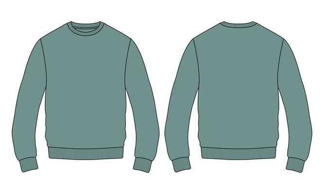 Detail Sweater Template Vector Nomer 41