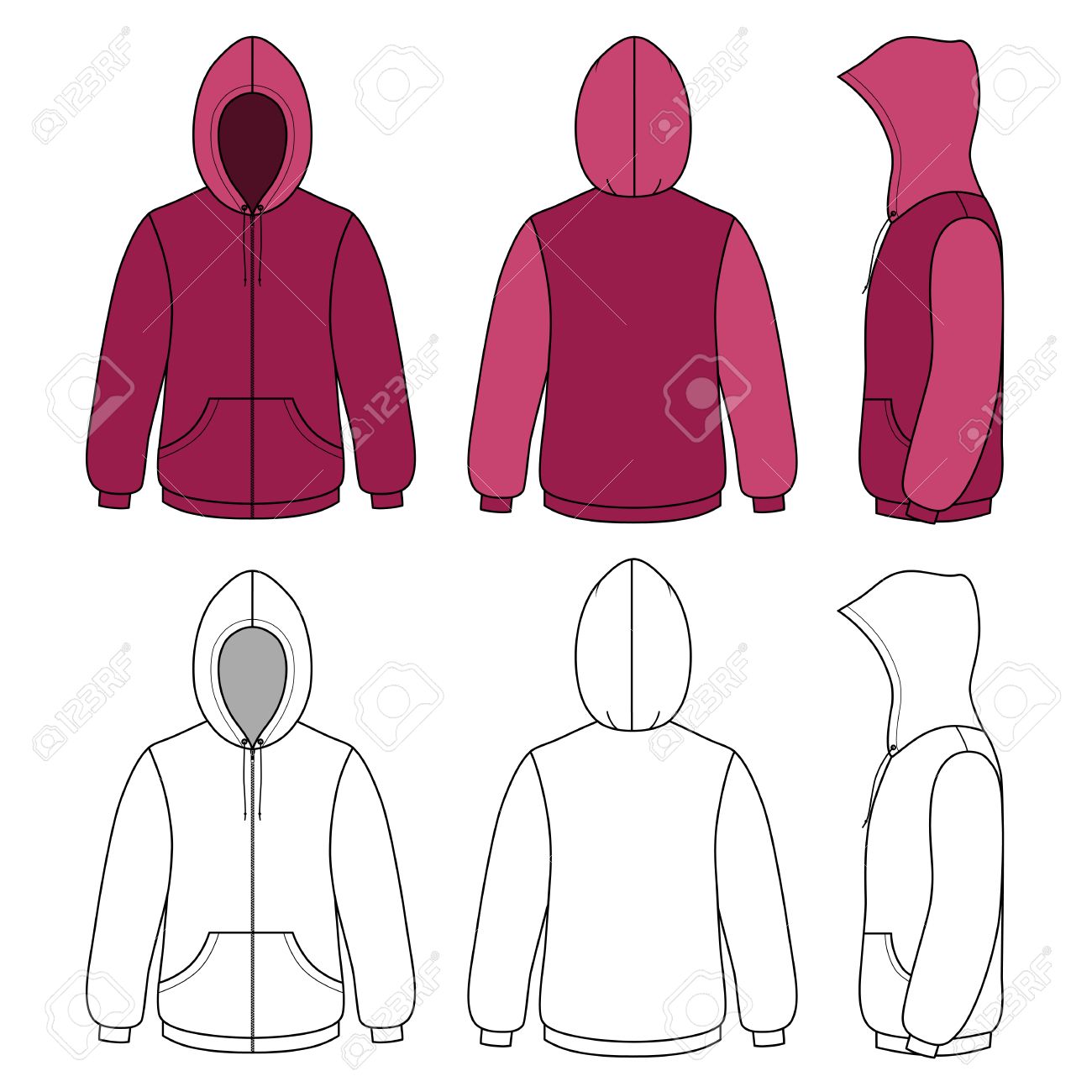 Detail Sweater Template Vector Nomer 47