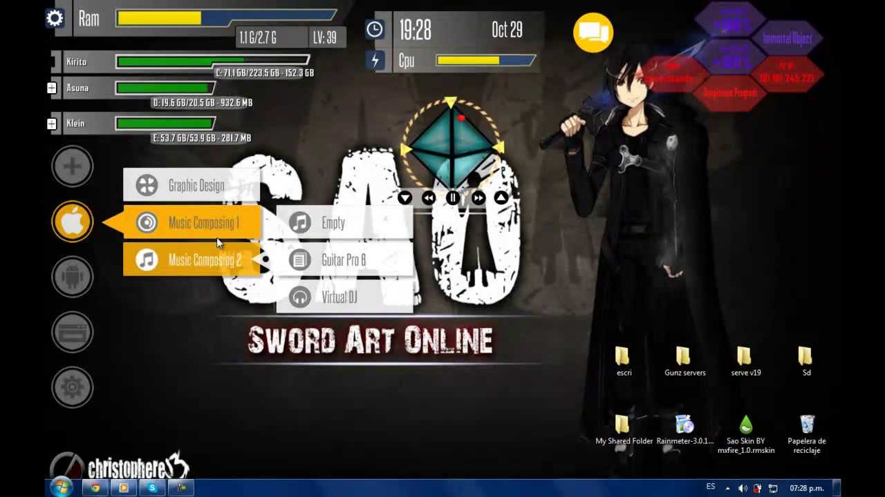 Detail Sword Art Online Rainmeter Nomer 7