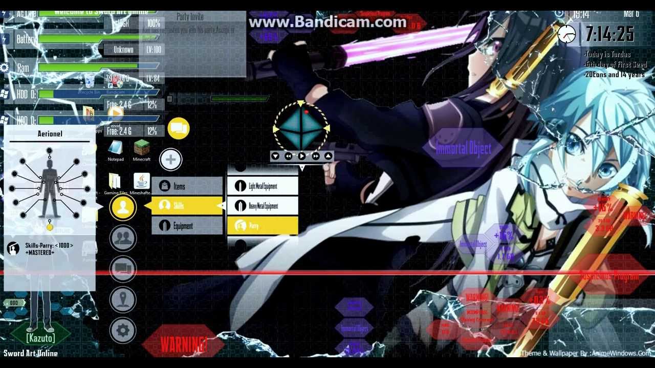 Detail Sword Art Online Rainmeter Nomer 9