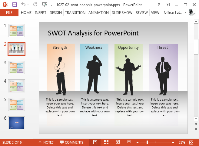 Detail Swot Analysis Template Ppt Nomer 20