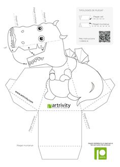 Detail T Rex Illusion Template Nomer 22