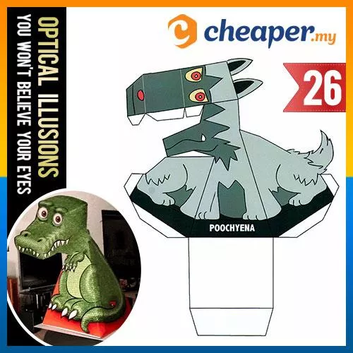 Detail T Rex Illusion Template Nomer 41