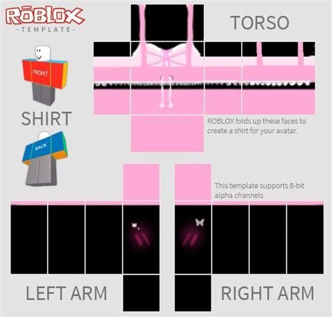 Detail T Shirt Roblox Template Nomer 16