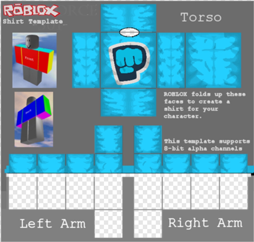 Detail T Shirt Roblox Template Nomer 36