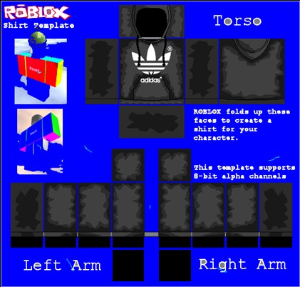 Detail T Shirt Roblox Template Nomer 40