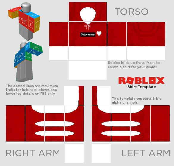 Detail T Shirt Roblox Template Nomer 44