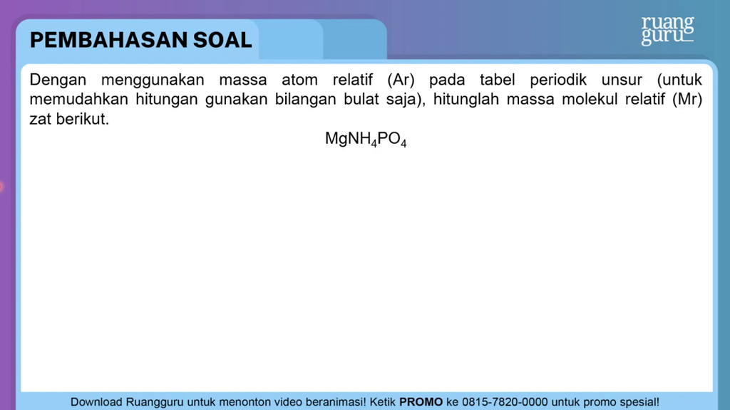 Detail Tabel Massa Atom Relatif Nomer 43