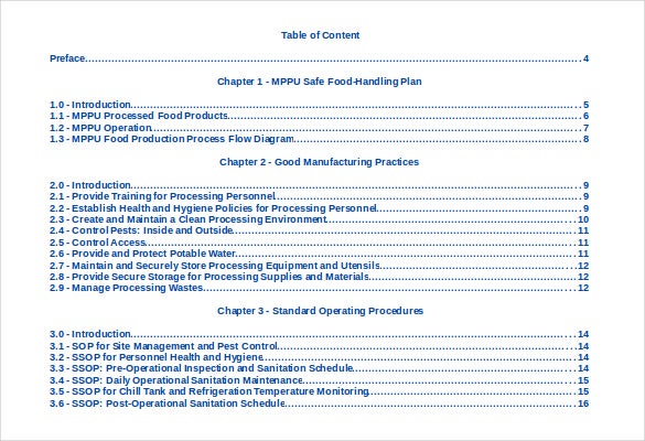 Detail Table Of Contents Google Docs Template Nomer 12