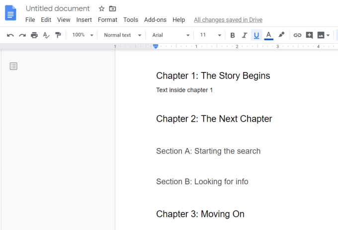 Detail Table Of Contents Google Docs Template Nomer 17