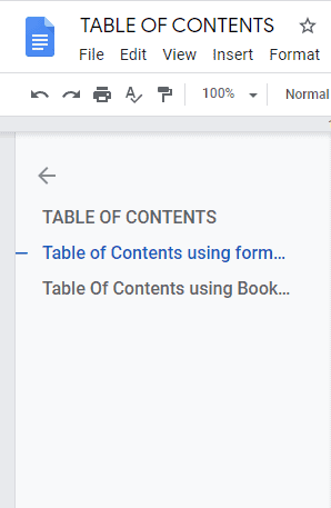 Detail Table Of Contents Google Docs Template Nomer 41