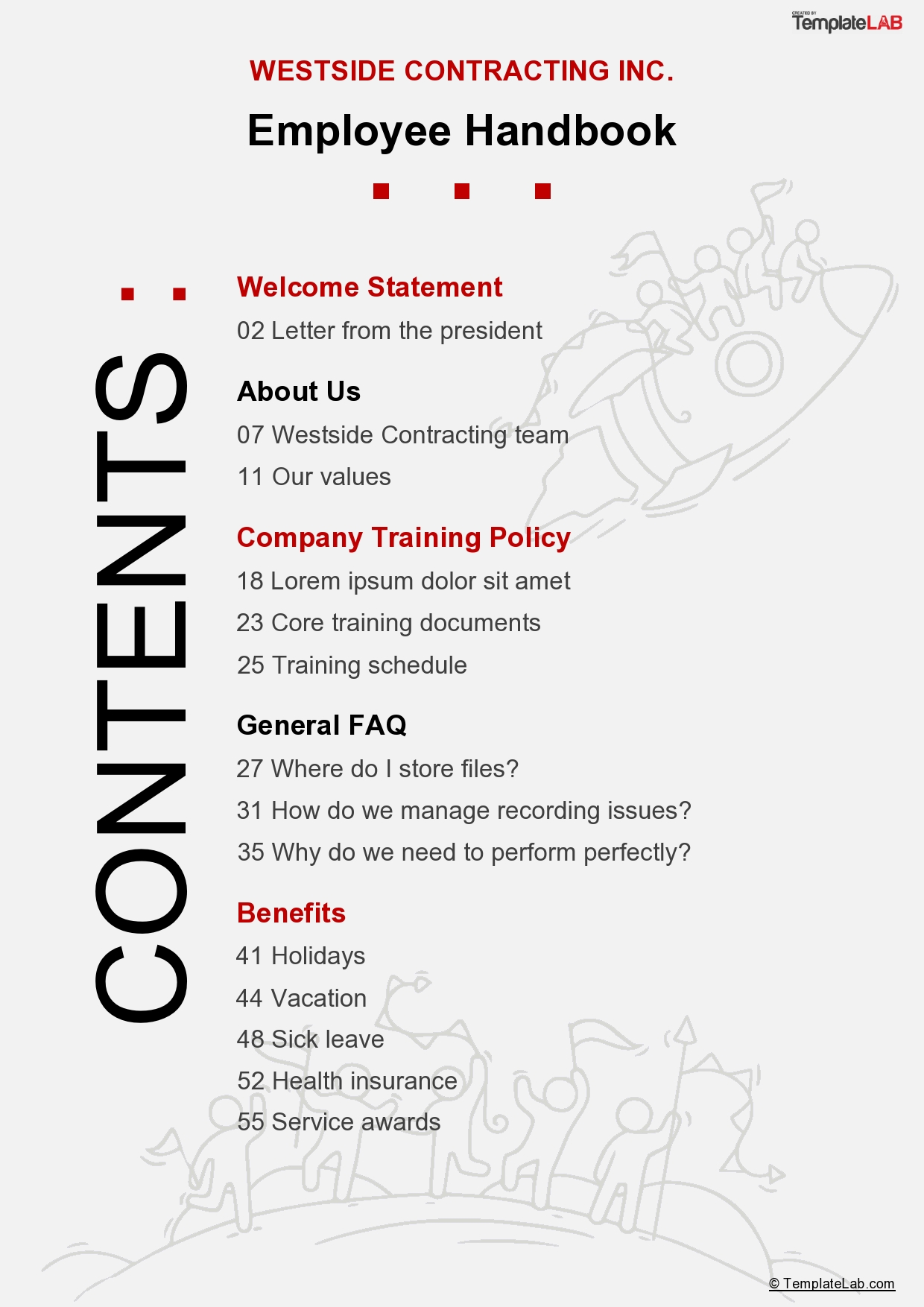 Detail Table Of Contents Google Docs Template Nomer 49