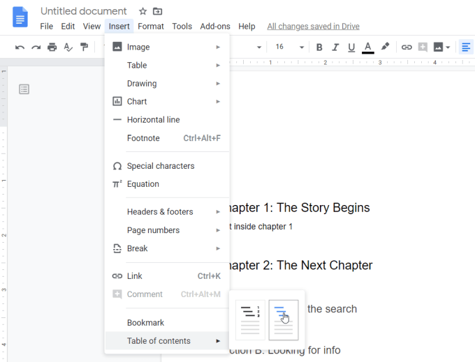 Detail Table Of Contents Google Docs Template Nomer 8