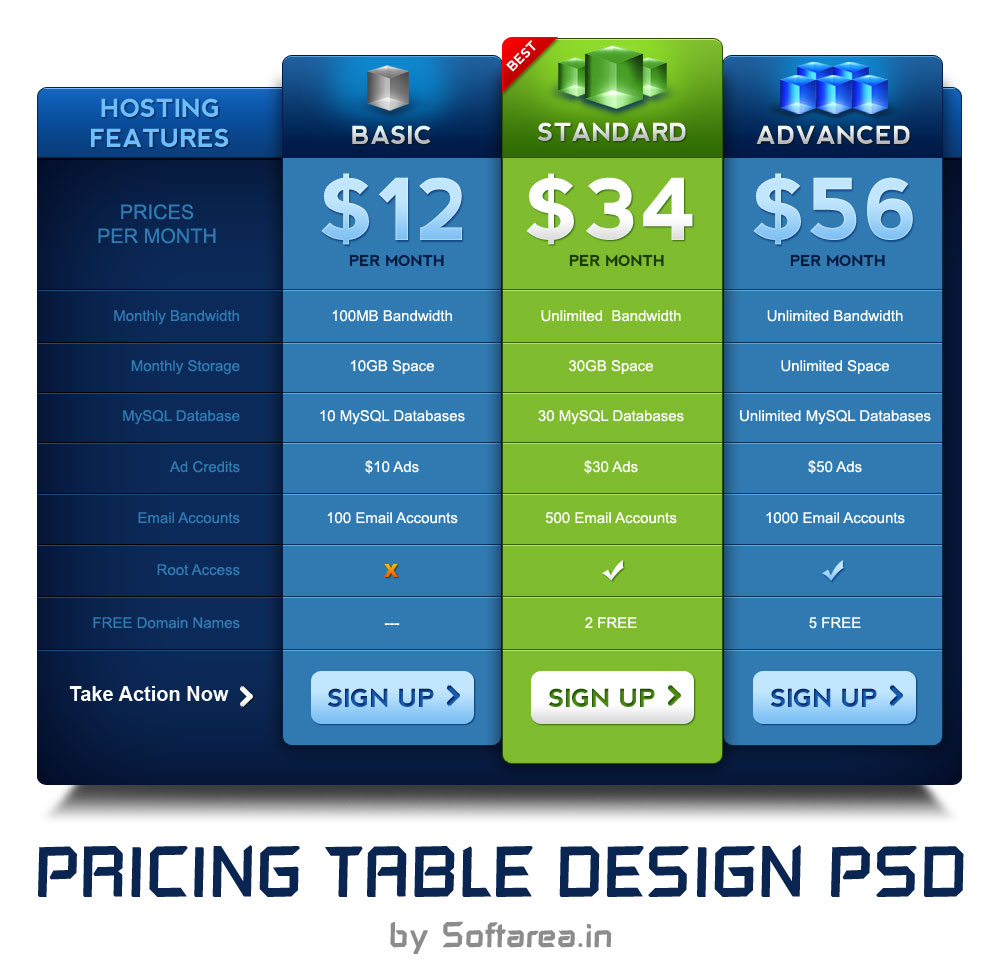 Detail Table Template Psd Nomer 15