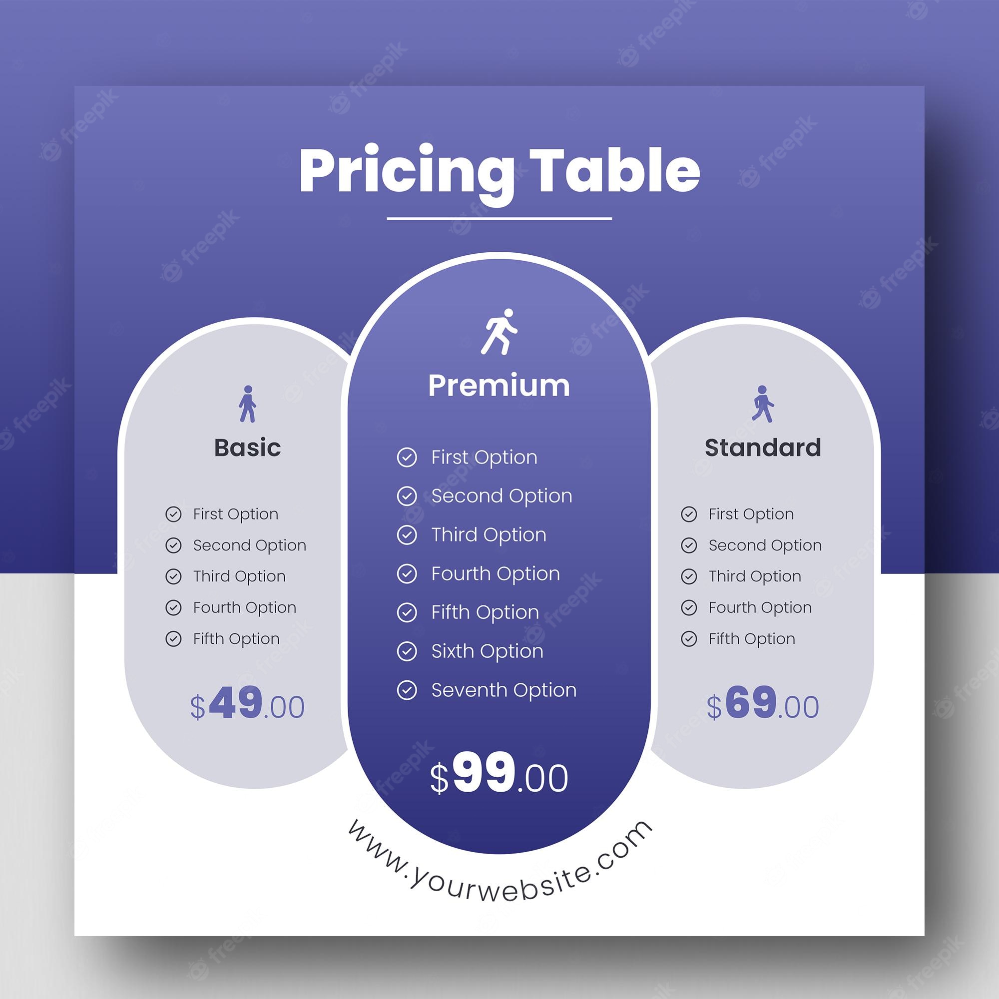 Detail Table Template Psd Nomer 29