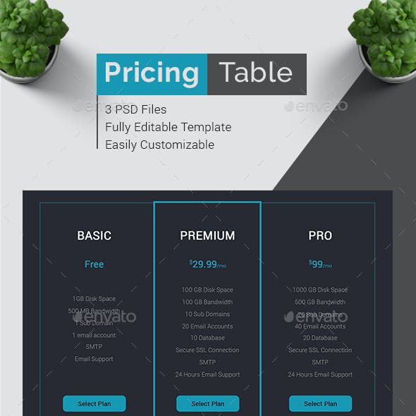 Detail Table Template Psd Nomer 48