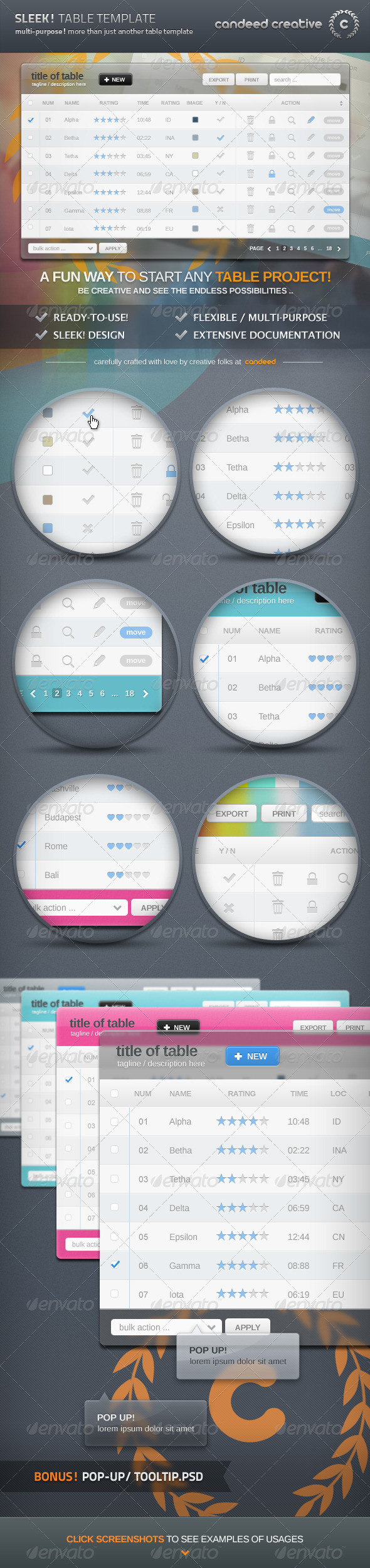Detail Table Template Psd Nomer 55