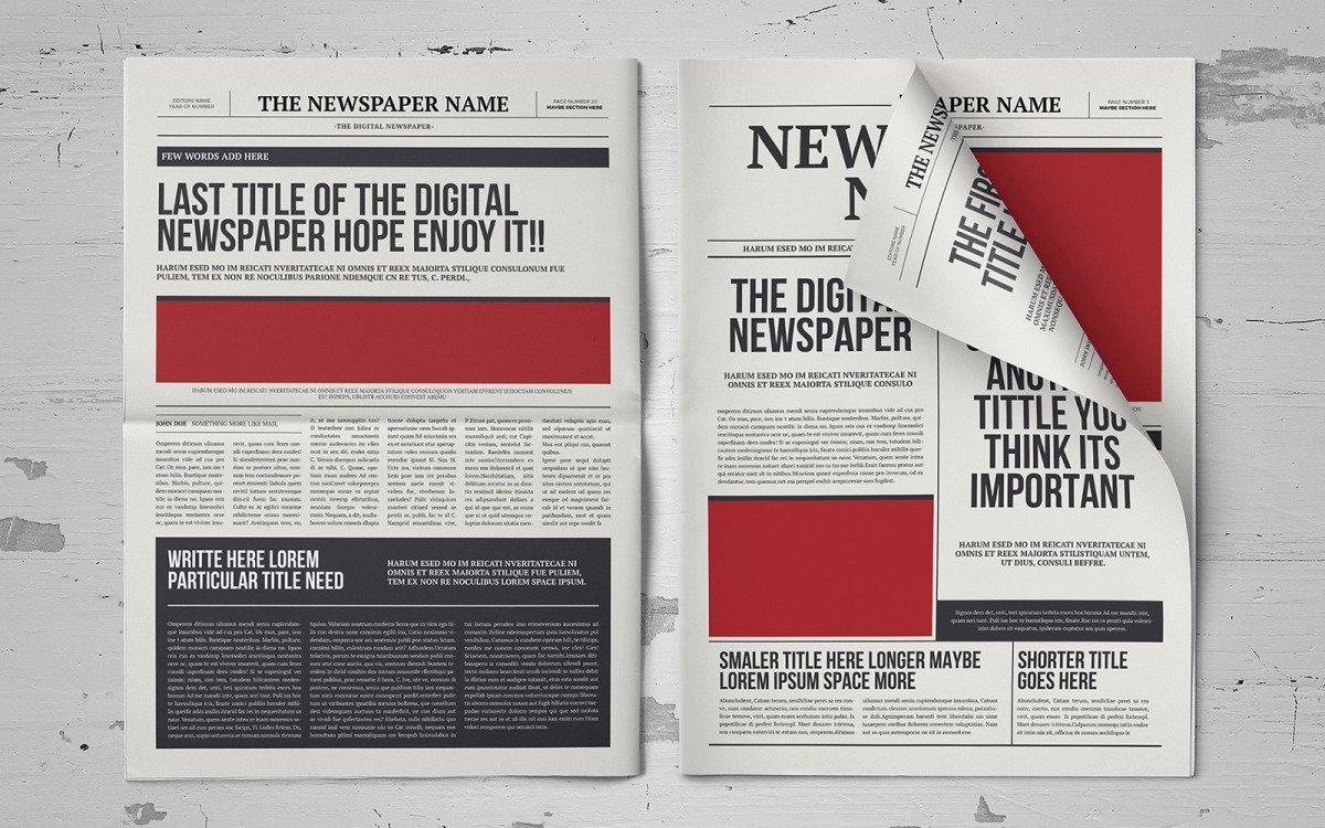 Download Tabloid Newspaper Template Nomer 13