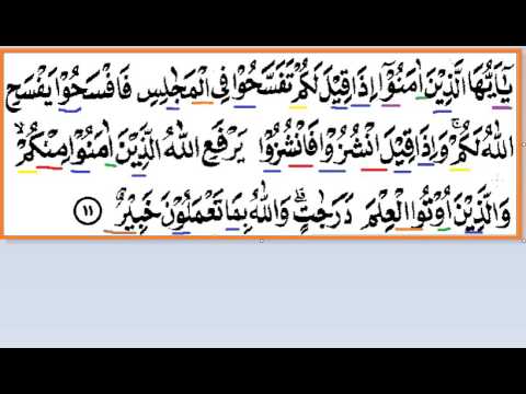 Detail Tajwid Surat Al Mujadalah Ayat 11 Nomer 4