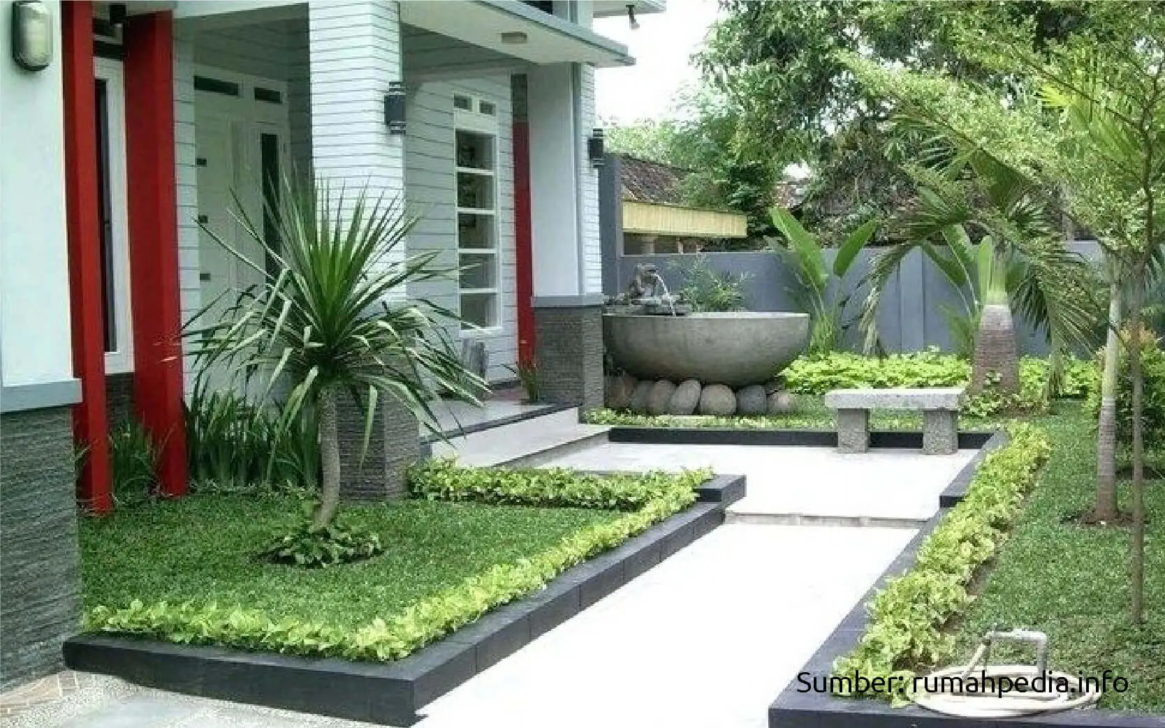 Detail Taman Bunga Sederhana Di Depan Rumah Nomer 46