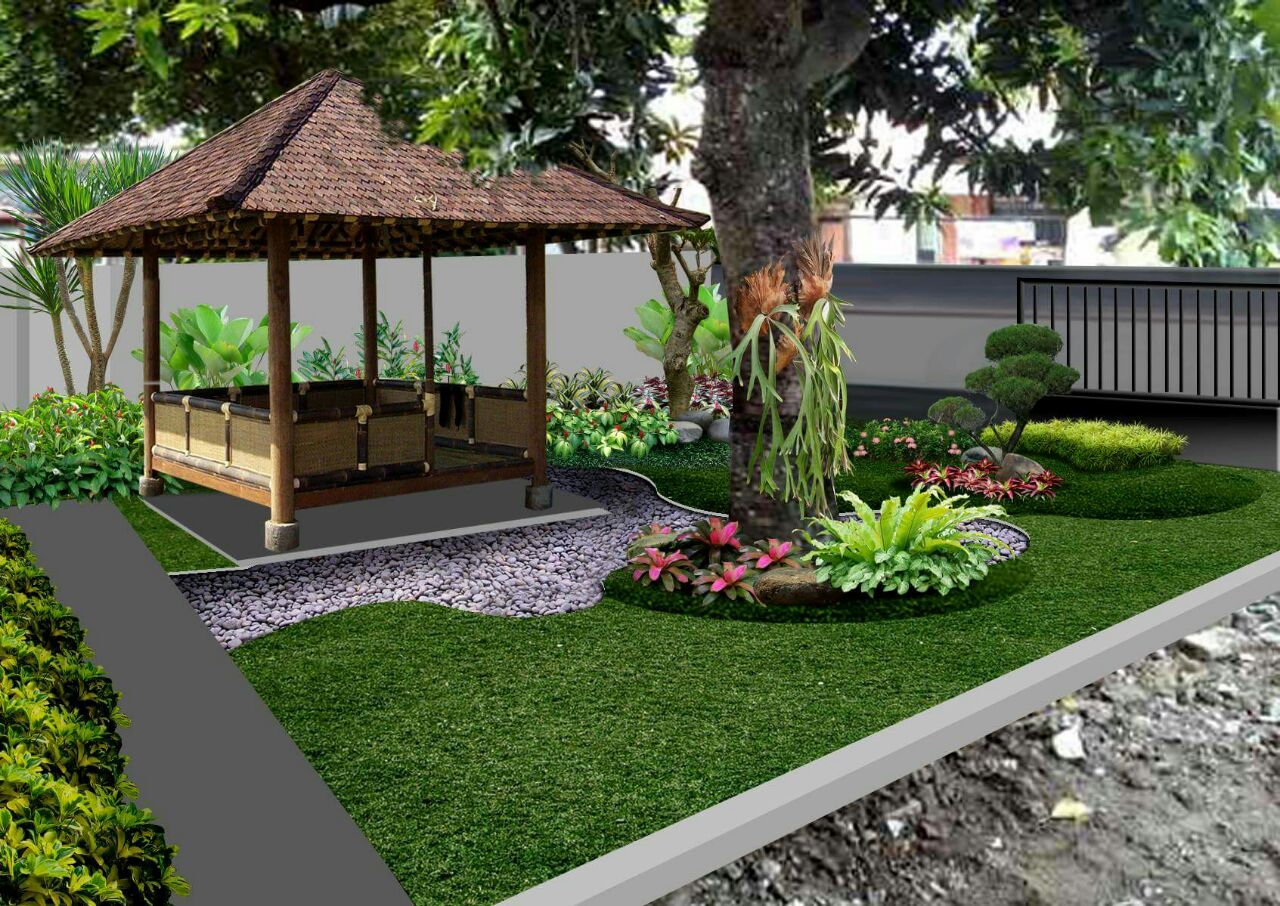 Detail Taman Gazebo Depan Rumah Nomer 20