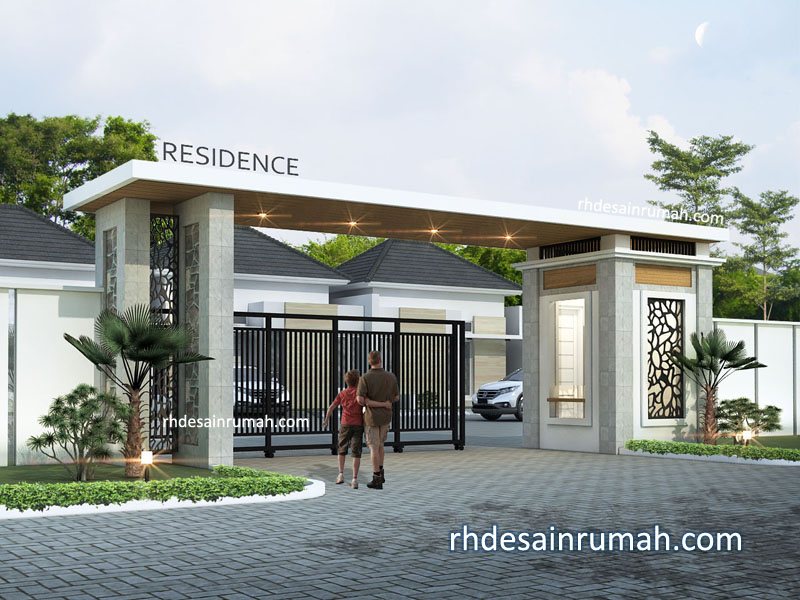 Detail Taman Gerbang Perumahan Nomer 8