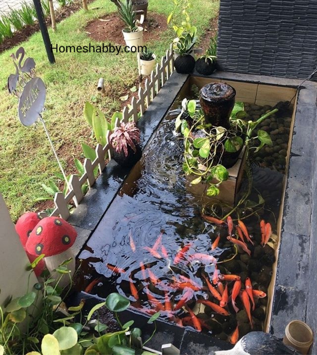 Detail Taman Kolam Ikan Depan Rumah Nomer 43