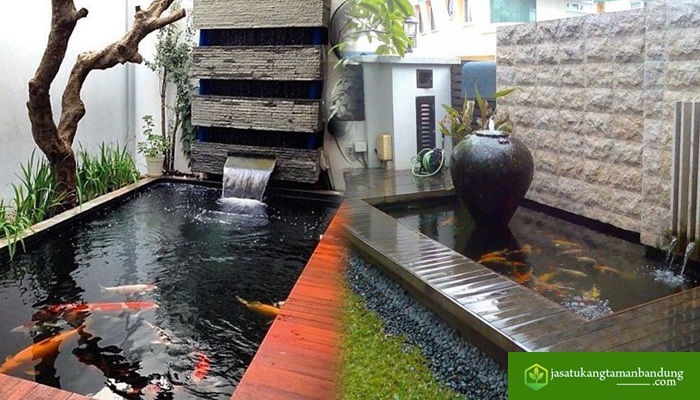 Detail Taman Kolam Ikan Minimalis Depan Rumah Nomer 13