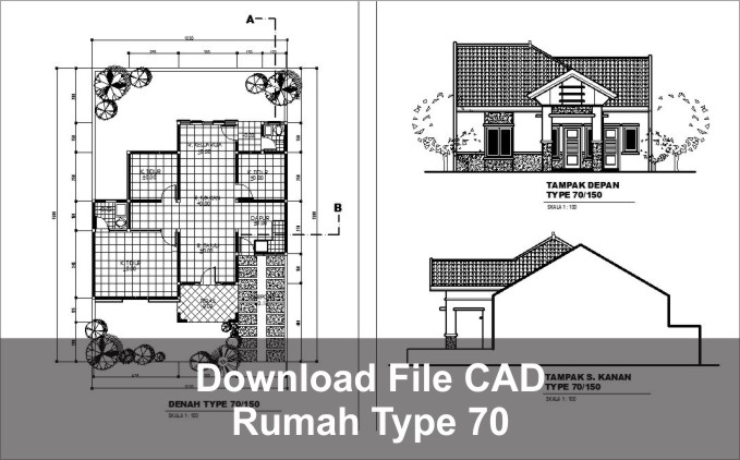 Detail Tampak Depan Gambar Rumah 2 Lantai Autocad Nomer 45