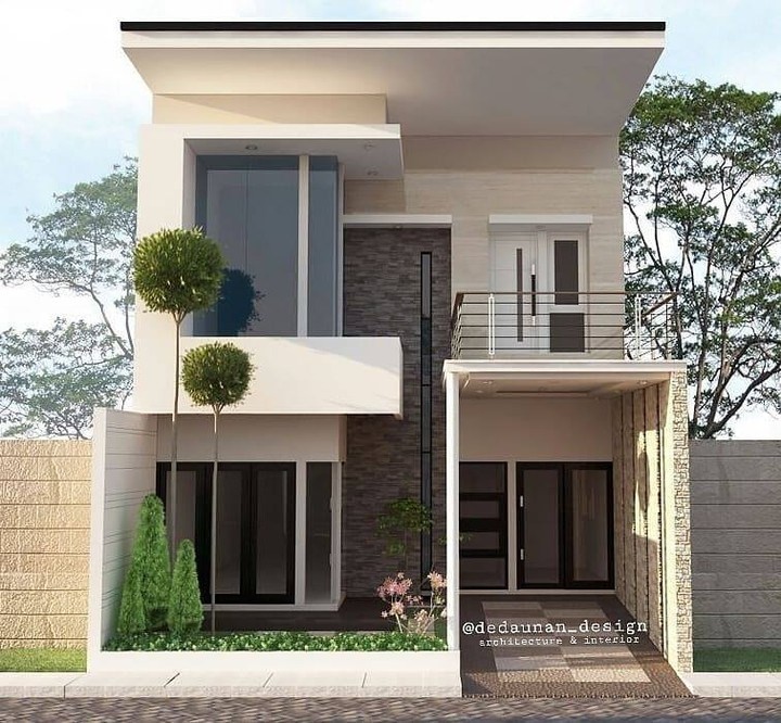 Detail Tampak Rumah 2 Lantai Nomer 14