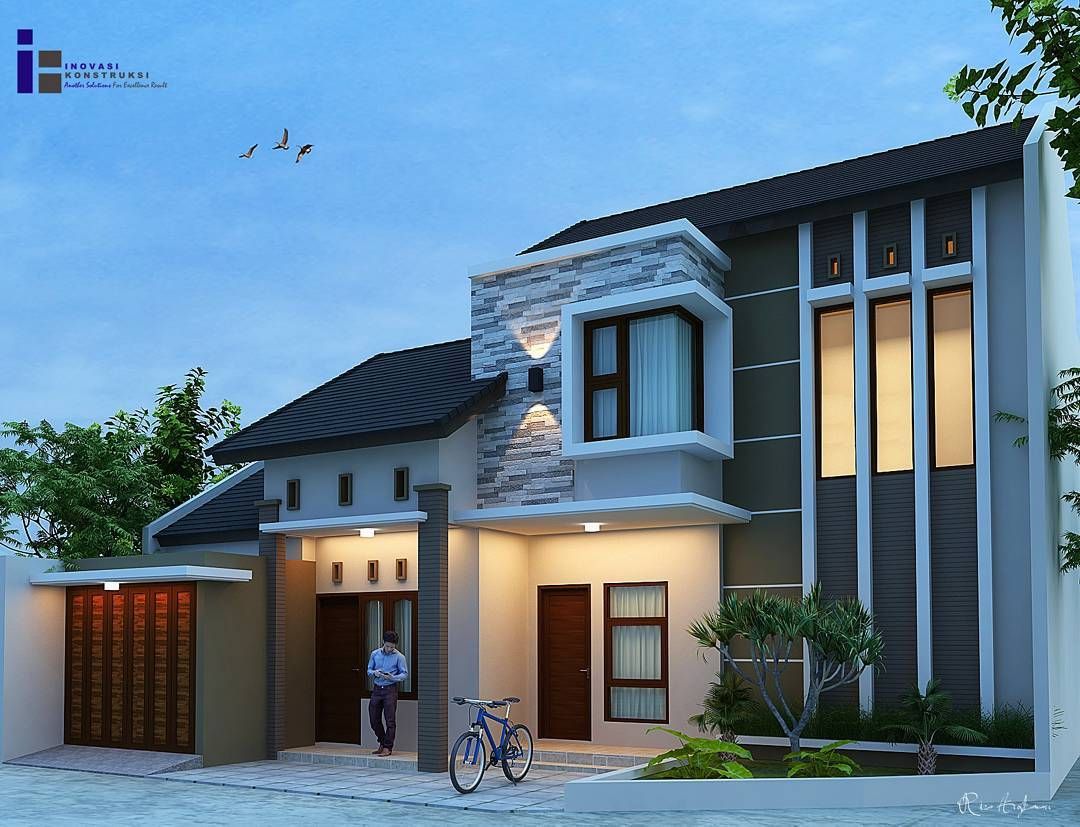 Detail Tampilan Depan Rumah Minimalis Modern Nomer 12