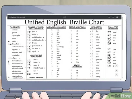 Detail Tanda Baca Braille Nomer 30