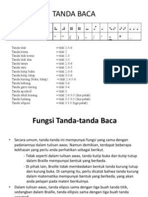 Detail Tanda Baca Braille Nomer 40