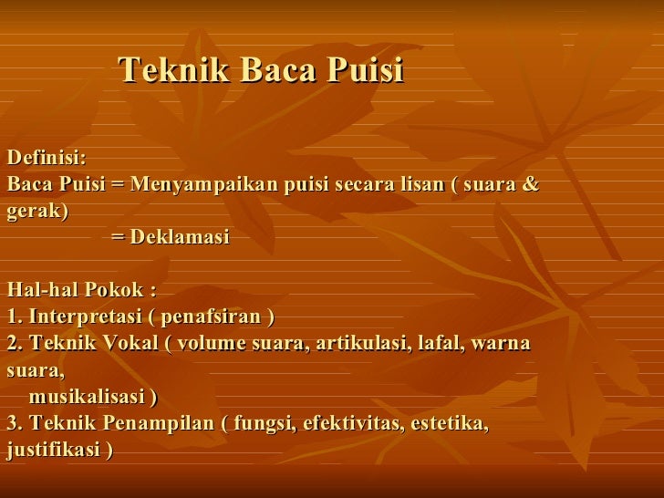 Detail Tanda Baca Puisi Nomer 49