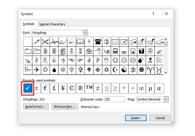 Detail Tanda Centang Di Word Nomer 18