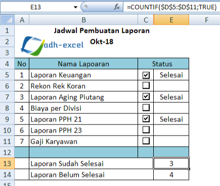 Detail Tanda Checklist Di Excel Nomer 33