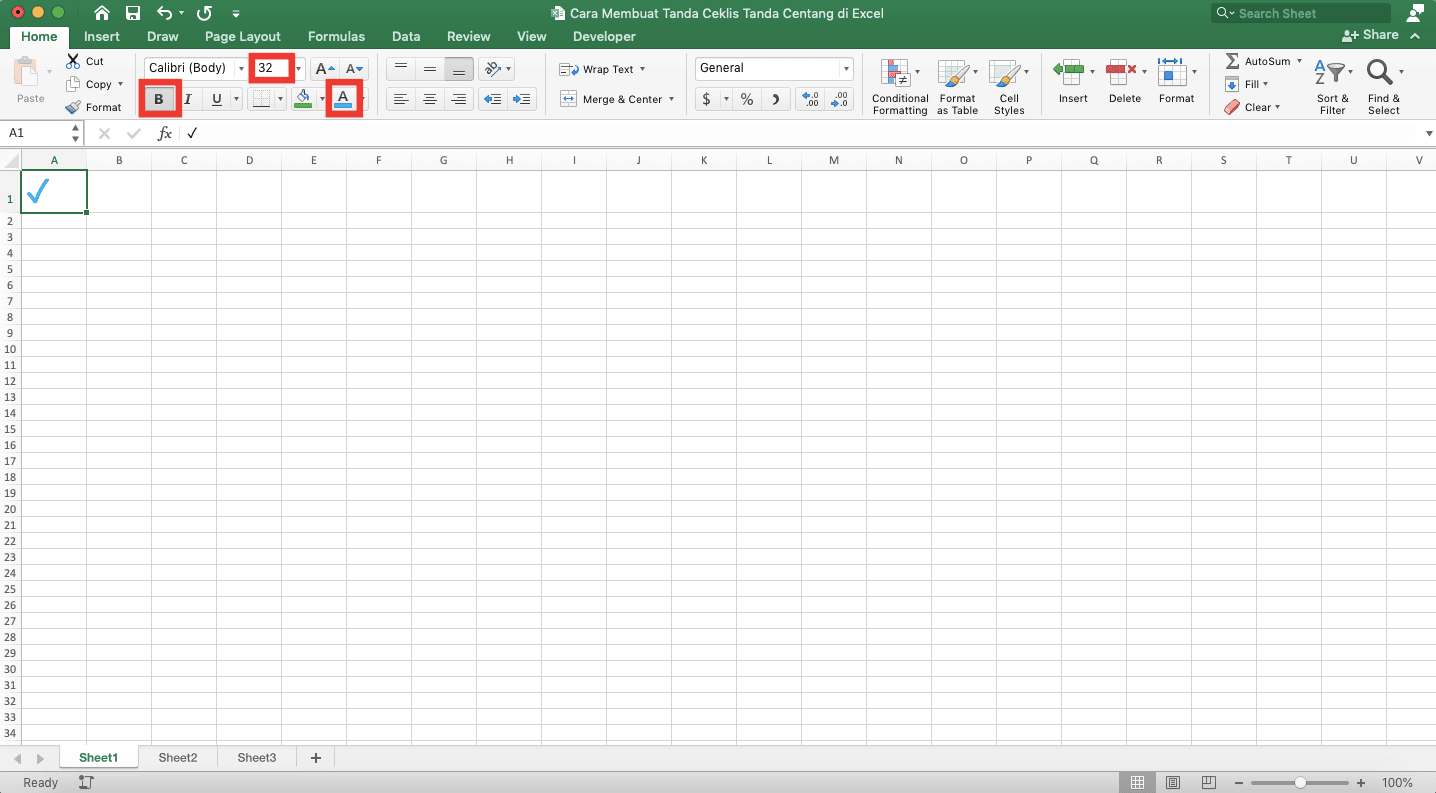 Detail Tanda Checklist Di Excel Nomer 50